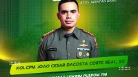 Persaudaraan Mimikri Apresias atas Jabatan Baru Kol. CPM Joao Cesar Dacosta Corte Real, SE sebagai Kasat Lidkrim Puspom TNI
