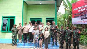 Rumah Baru dari TMMD, Keluarga Herwanto Menangis Haru Saat Dikunjungi Danrem 091/ASN