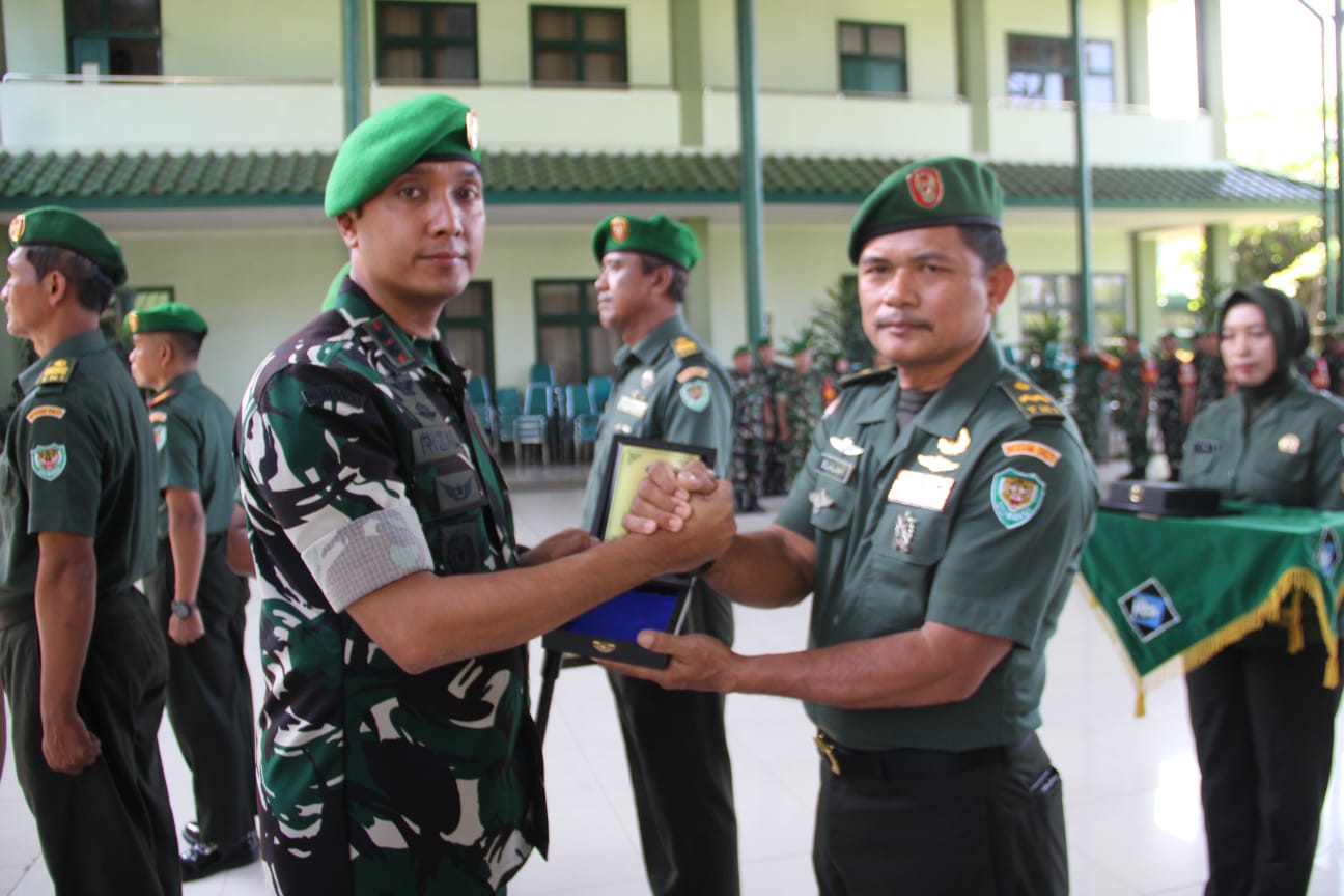 Dandim 0621/Kab. Bogor Letkol Inf Rizal Dwijayanto S.E.,M.ip Pimpin Kenaikan Pangkat Pa, Ba, Ta dan Perwira