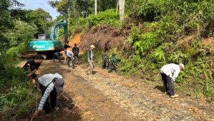 TMMD 128 Kodim 0621: Infrastruktur Desa Banyuasih Dikebut