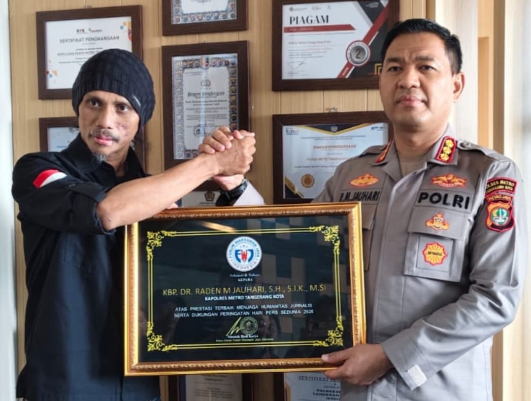 Kapolres Metro Kota Tangerang dan Kadis LH Diapresiasi FWJ Indonesia