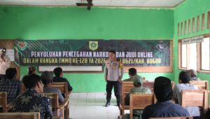 Gempur Narkoba dan Judi Online, TMMD ke-128 Bogor Gelar Penyuluhan di Cigudeg