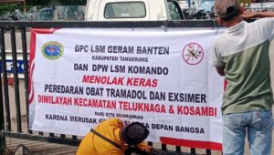 LSM Geram Banten Menolak Adanya Peredaran Obat Golongan Keras Golongan G diwilayah Teluknaga dan Kosambi